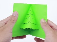 wikiHow Christmas Tree Pop Up Card